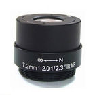 1/2.3" 7.2mm 10Megapixel F2.4 M12x0.5 Mount Non-Distortion IR Board Lens for MT9J003, Drone Lens