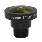 lente del soporte 180degree IR Fisheye de 1/1.8" de 1.98m m 12Megapixe M12, lente de fisheye 4K2K para IMX226