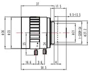 2/3" 25mm F1.7 5Megapixel Manual IRIS Low-distortion C-mount Lens for Traffic Monitoring