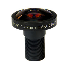 1/2.5" 1.27mm 5Megapixel M12x0.5 mount 185degree Fisheye Lens, fisheye lens for 360VR