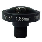 1/1.8" 1.85mm 12Megapixel M12x0.5 mount 185degree Fisheye Lens for IMX172/IMX185/IMX226