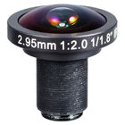 lente panorámica del objetivo gran angular del soporte 178degree de 1/1.8" de 2.95m m F2.0 5Megapixel M12x0.5/CS