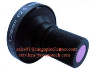 1/2.5" 1.29mm 10Megapixel M12x0.5 mount 185degree Fisheye Lens, 4K fisheye lens for 360VR