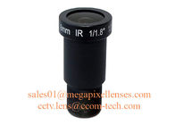 lente del tablero del soporte de 1/1.7" de 1/1.8" de 8m m F1.8 12Megapixel M12x0.5, 1/1.7" 1/1.8" lente 4K