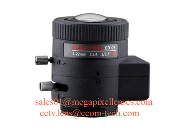 1/2.7" 7-22mm F1.4 3Megapixel CS-mount Manual IRIS/DC Auto IRIS/P-IRIS IR Vari-focal Lens for MN34041/OV2715