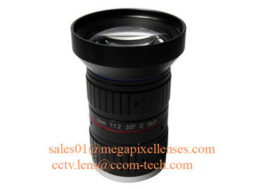 2/3" 8mm F1.2 5Megapixel Manual IRIS Low Distortion C Mount ITS Lens, 8mm Traffic Monitoring Lens