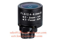 1/3" 2.4-6.0mm F1.6 Megapixel Manual/DC Auto IRIS CS Mount IR Vari-focal Lens, 150D wide angle varifocal lens