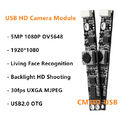 OV5648 1080P HD Megapixel USB2.0 camera module for living face recognition 30fps MJPEG USB2.0 OTG plug play driver-free