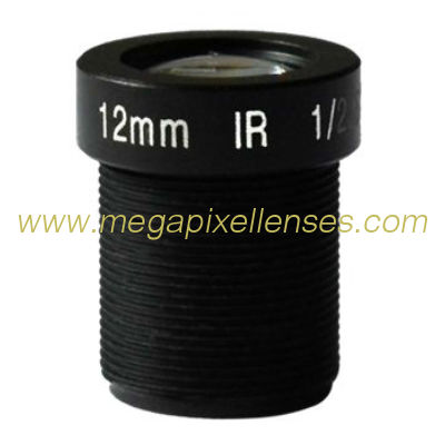 1/2.5" 12mm 3 Megapixel M12x0.5 mount Board Lens Fixed IRIS IR cctv lens