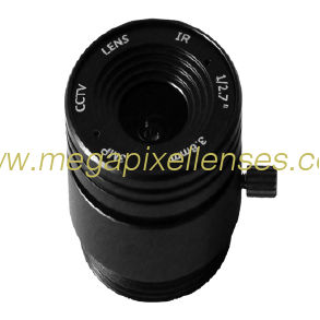 1/2.7" 3.6mm F1.8 3Megapixel CS-mount Fixed IRIS IR CCTV Lens