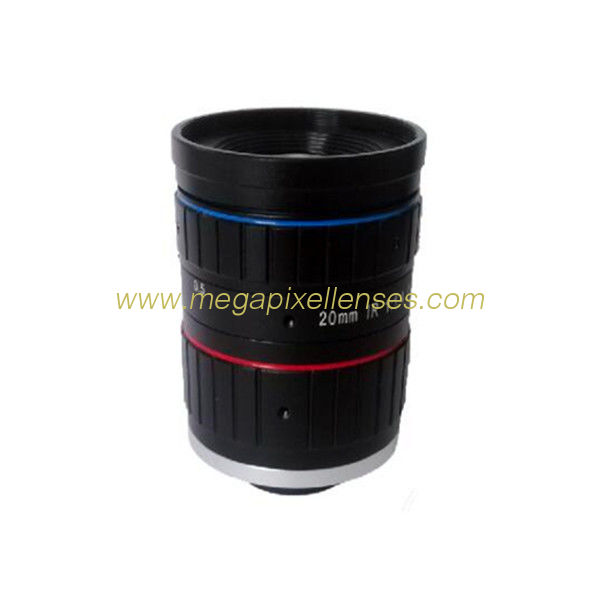 1" 20mm F1.4 8Megapixel Low Distortion C Mount ITS Lens with IR Collection, Traffic Monitoring Lens