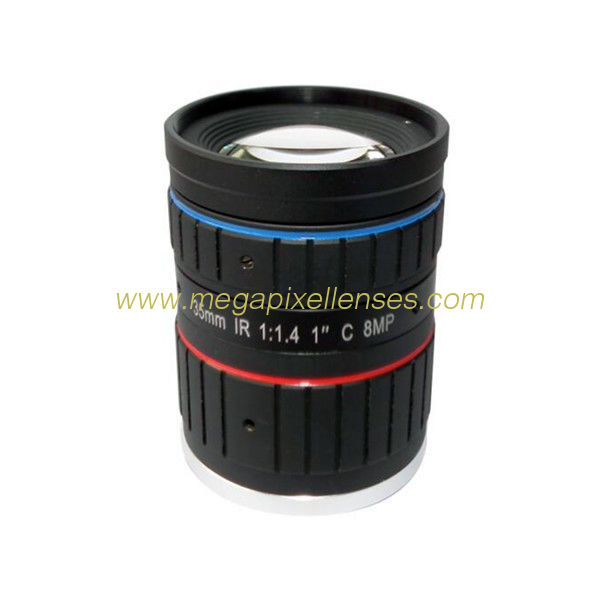 1" 35mm F1.4 8Megapixel Low Distortion C Mount ITS Lens with IR Collection, Traffic Monitoring Lens